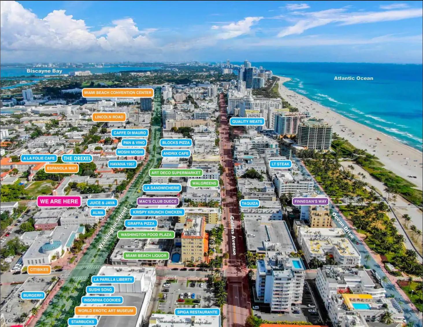 2 Bedroom Apartment 3 Minute Walk To South Beach & Ocean Drive Miami Beach Exterior photo